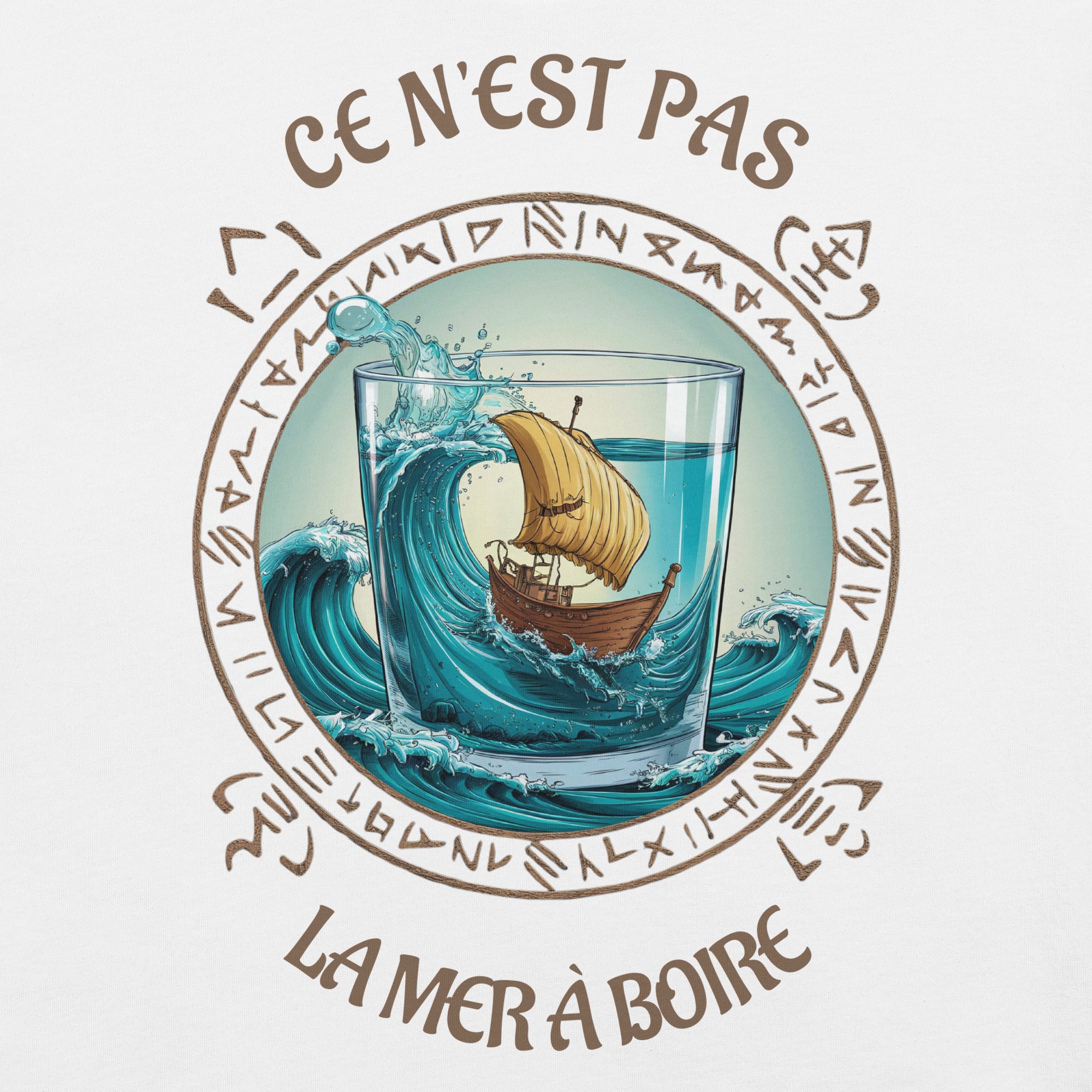 T-shirt unisexe Ce N'est Pas La Mer à Boire