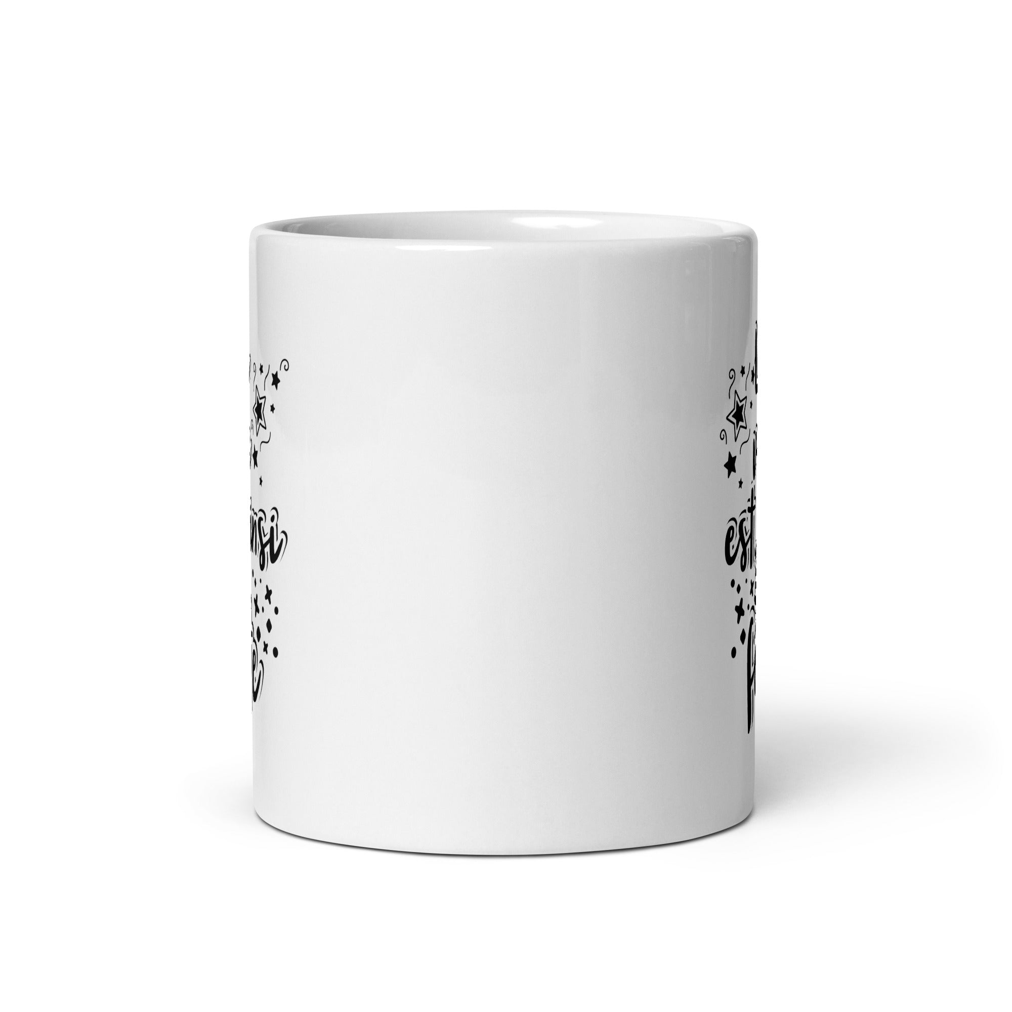 Mug Blanc Brillant La Vie Est Ainsi Fête