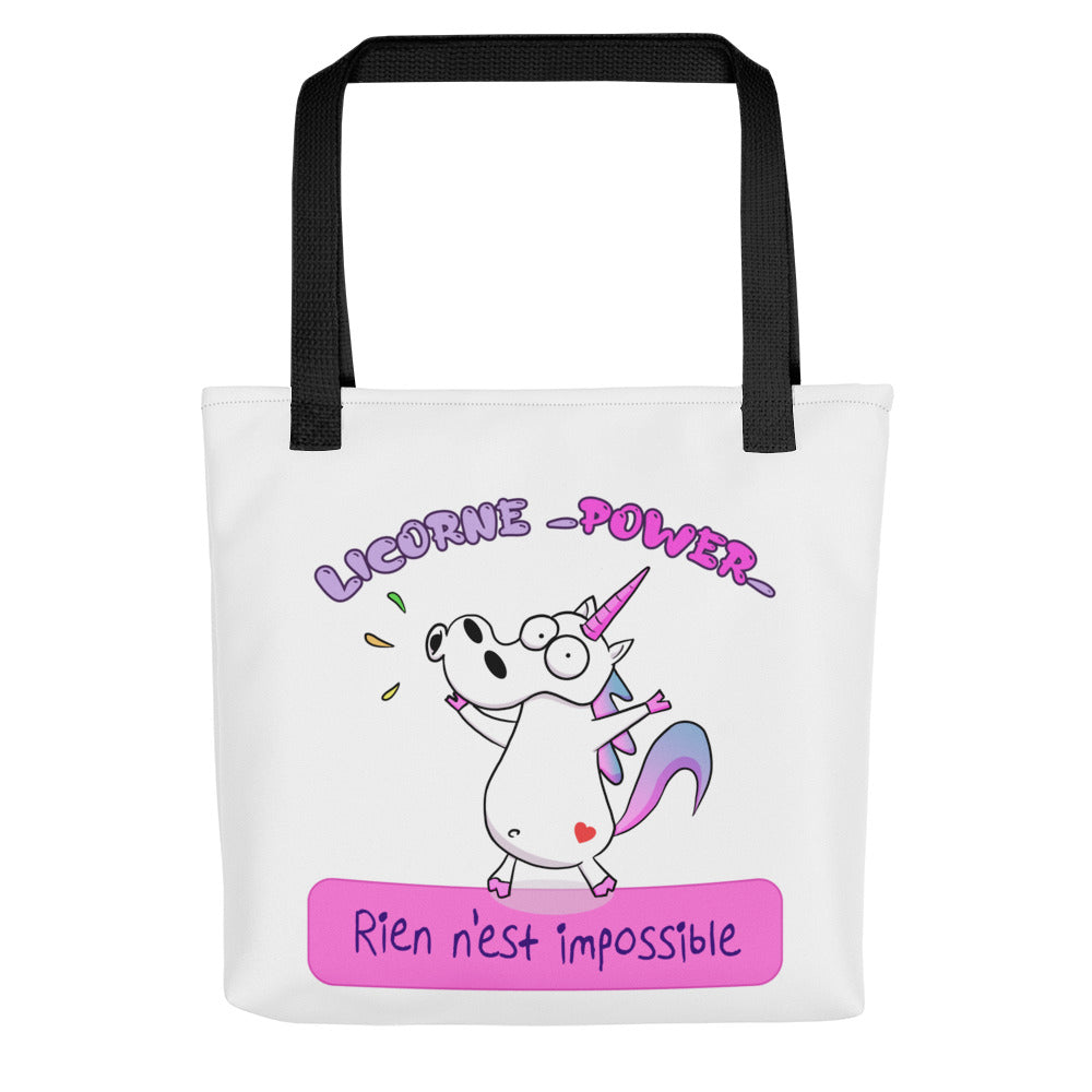 Tote bag Licorne Power