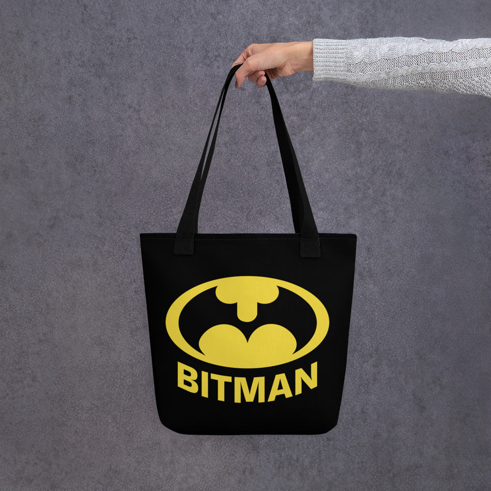 Tote bag Bitman