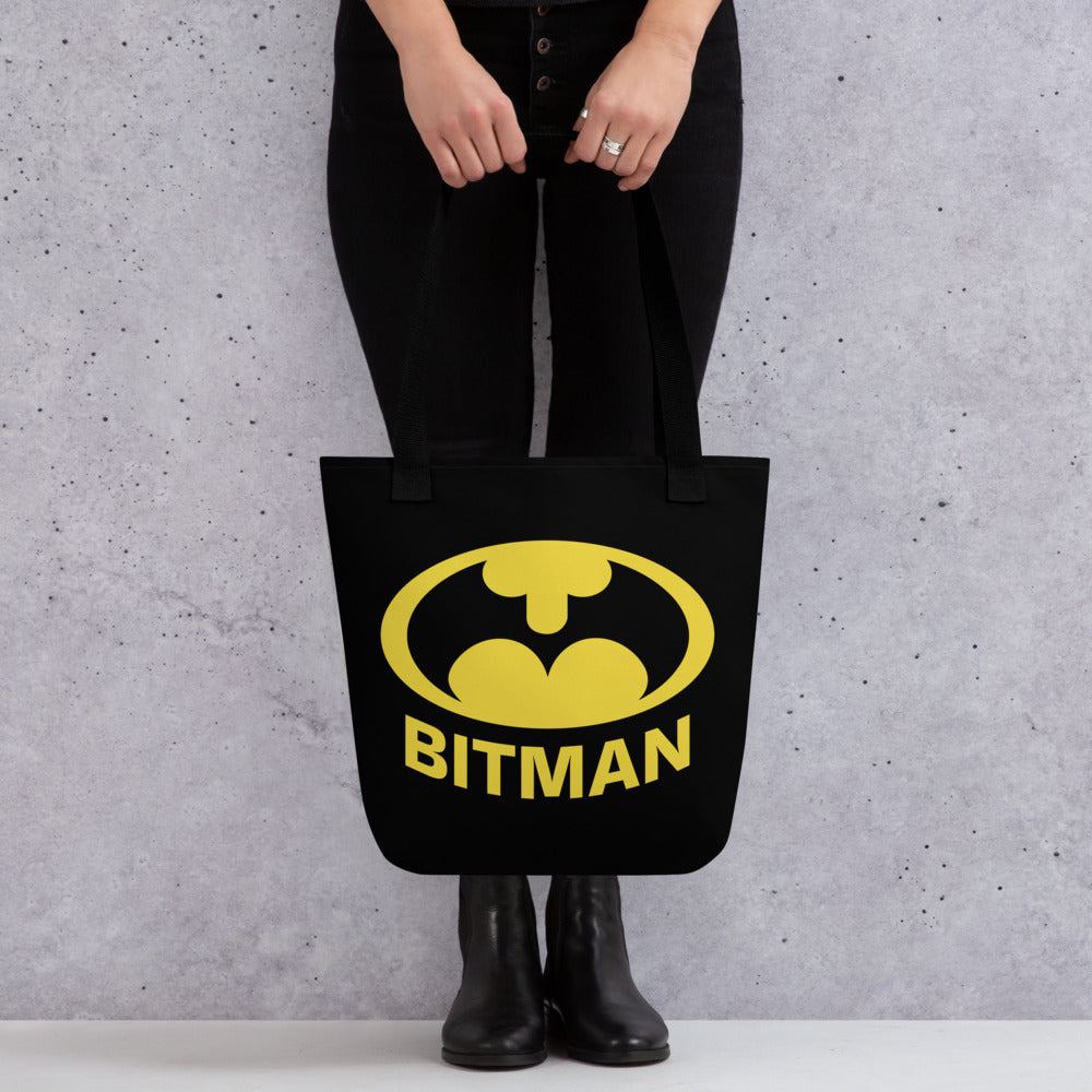 Tote bag Bitman