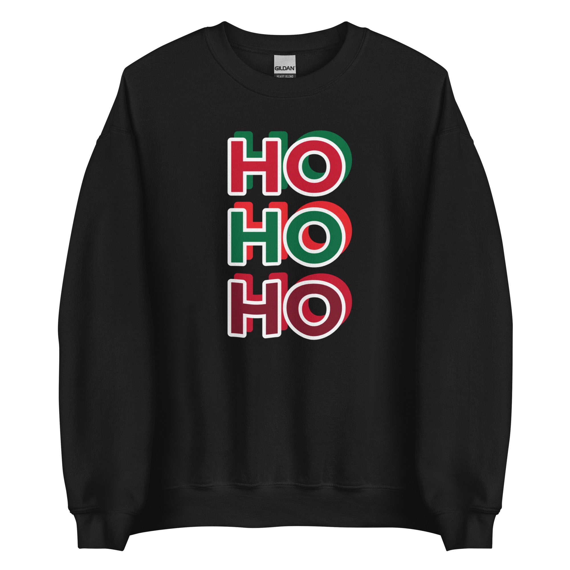 Sweat Unisexe à Col Rond Pull de Noël Ho Ho Ho