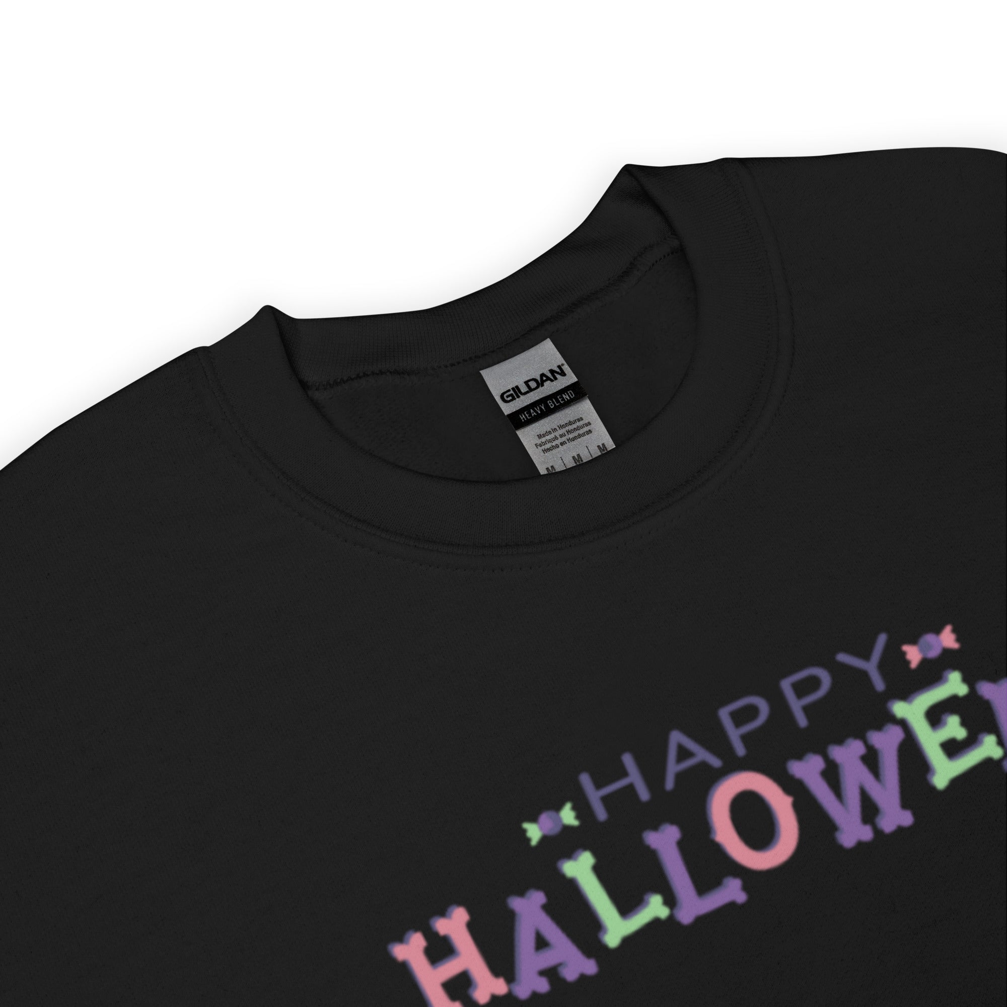 Sweat Unisexe à Col Rond Happy Halloween couleurs