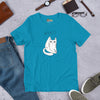 T-shirt Cat What Unisexe à Manches Courtes