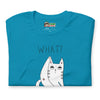 T-shirt Cat What Unisexe à Manches Courtes