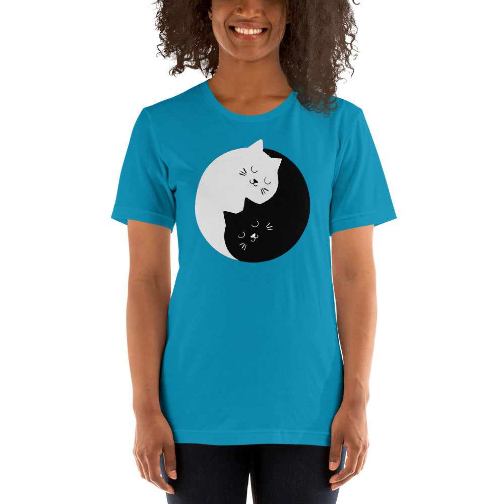 T-Shirt Chats Enlacés Ying Yang