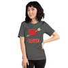 T-shirt unisexe Love coeur transpercé