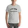 T-shirt unisexe J'ai une lundigestion (Lettrage noir)