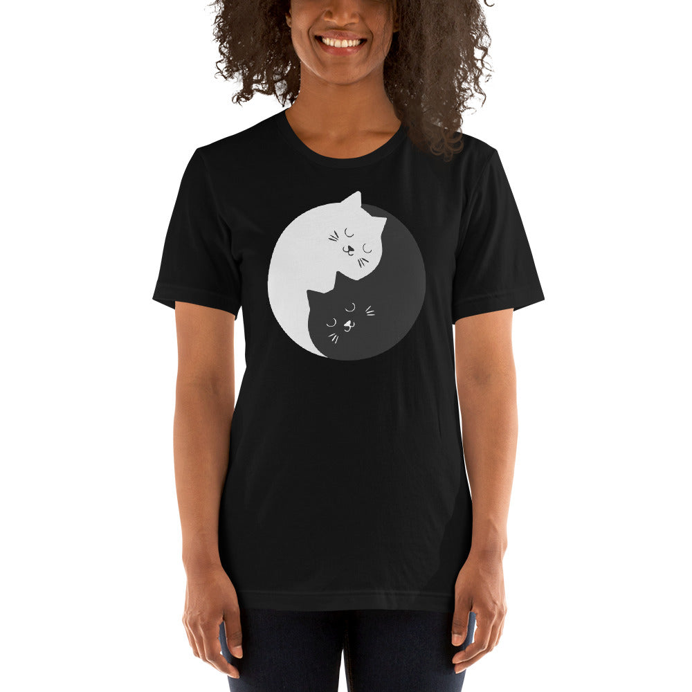 T-Shirt Chats Enlacés Ying Yang