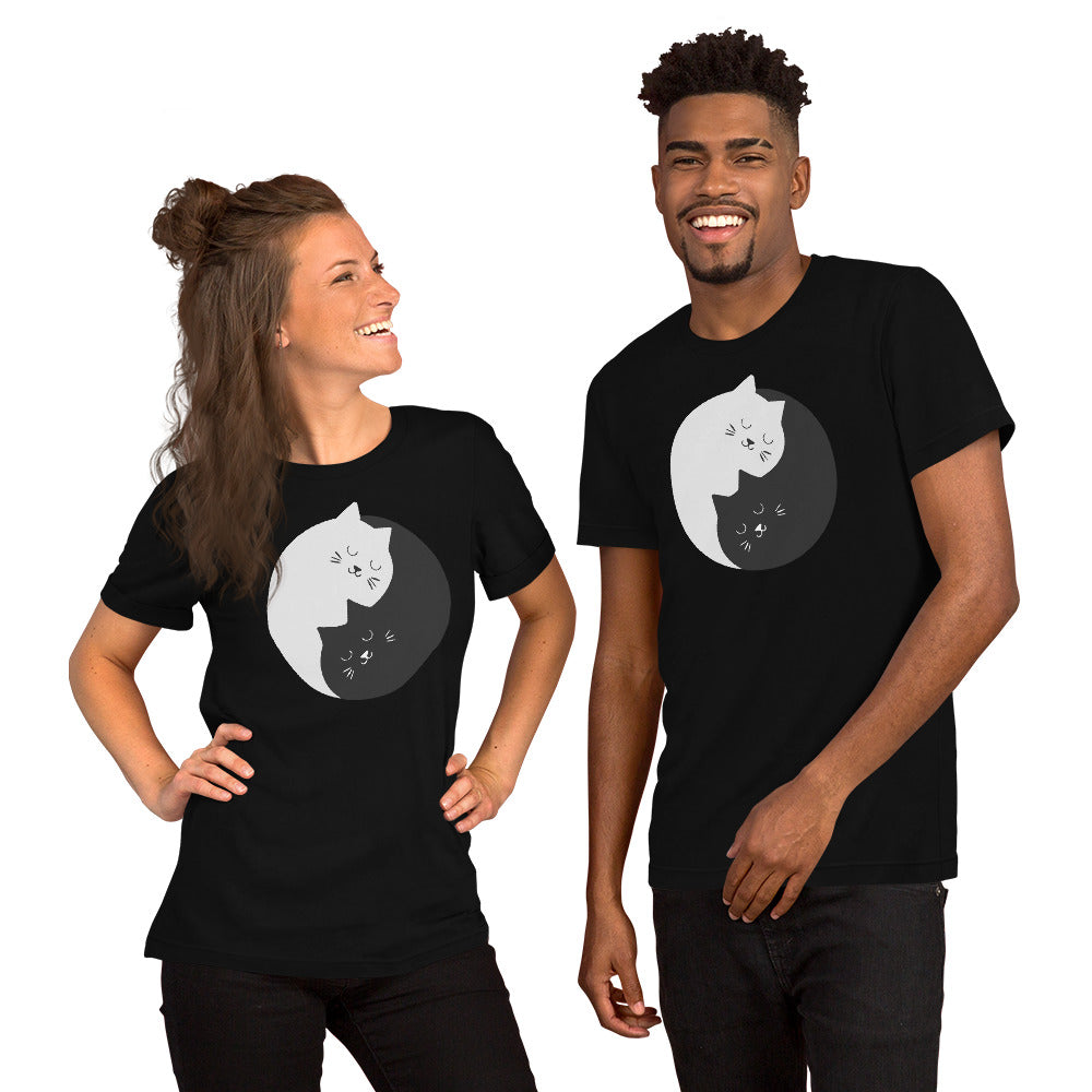 T-Shirt Chats Enlacés Ying Yang