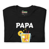 T-shirt Papa au Rhum (Lettrage blanc)