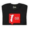 T-shirt unisexe J'aime l'Alsace 68