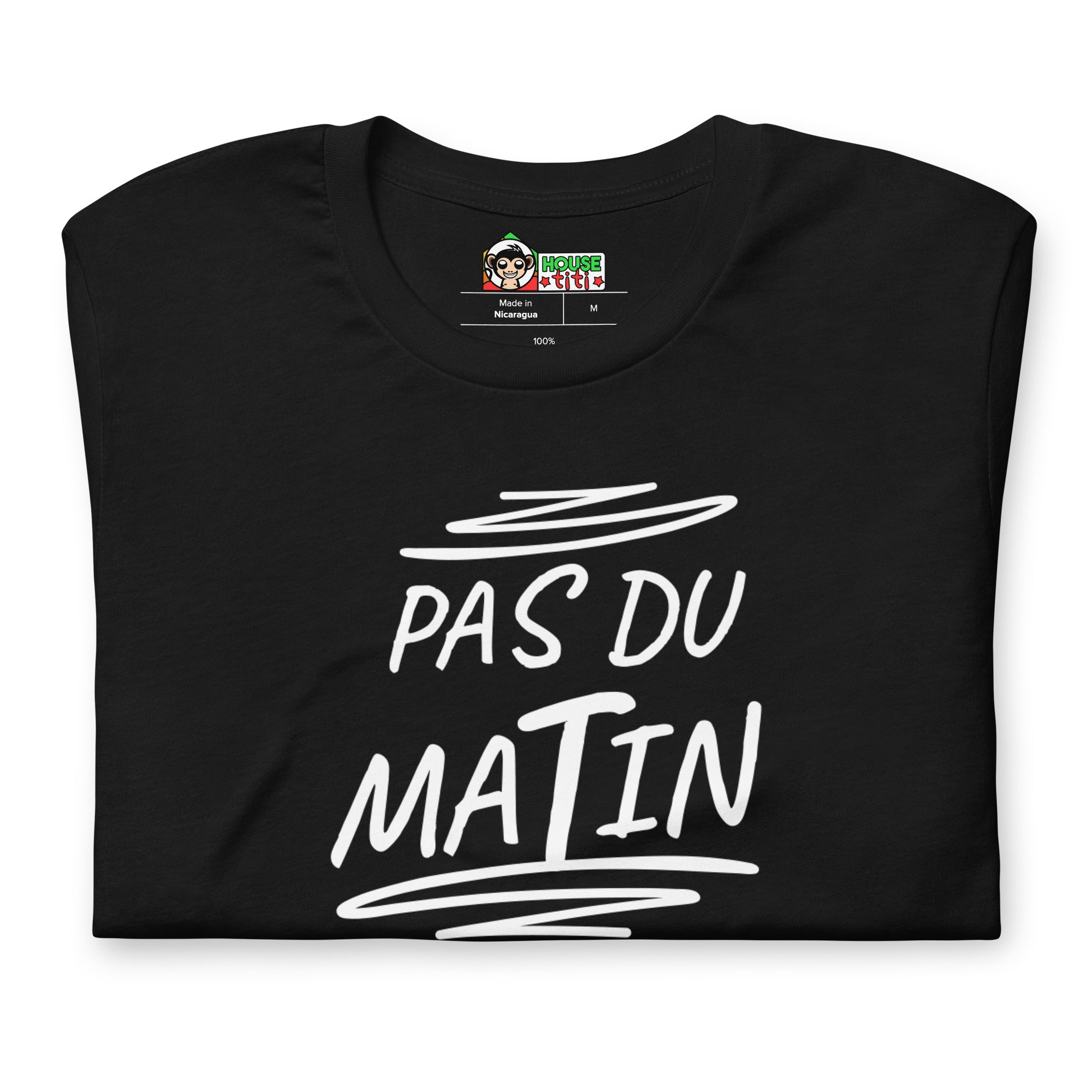 T-shirt unisexe Pas du Matin Lettrage clair