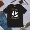 T-shirt unisexe Happy Halloween Fantômes et Chauves-Souris