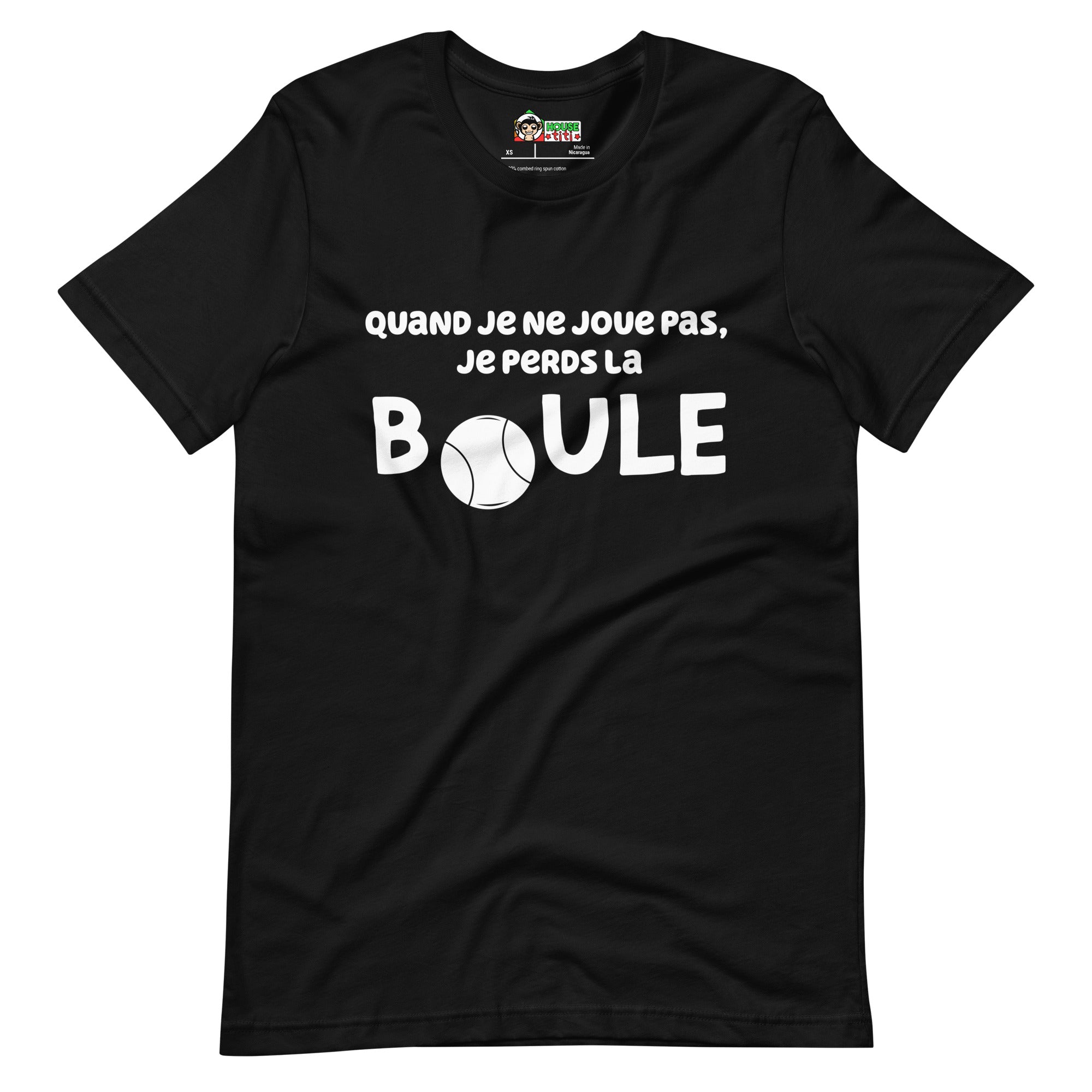 T-shirt unisexe Quand je ne joue pas (Lettrage clair)