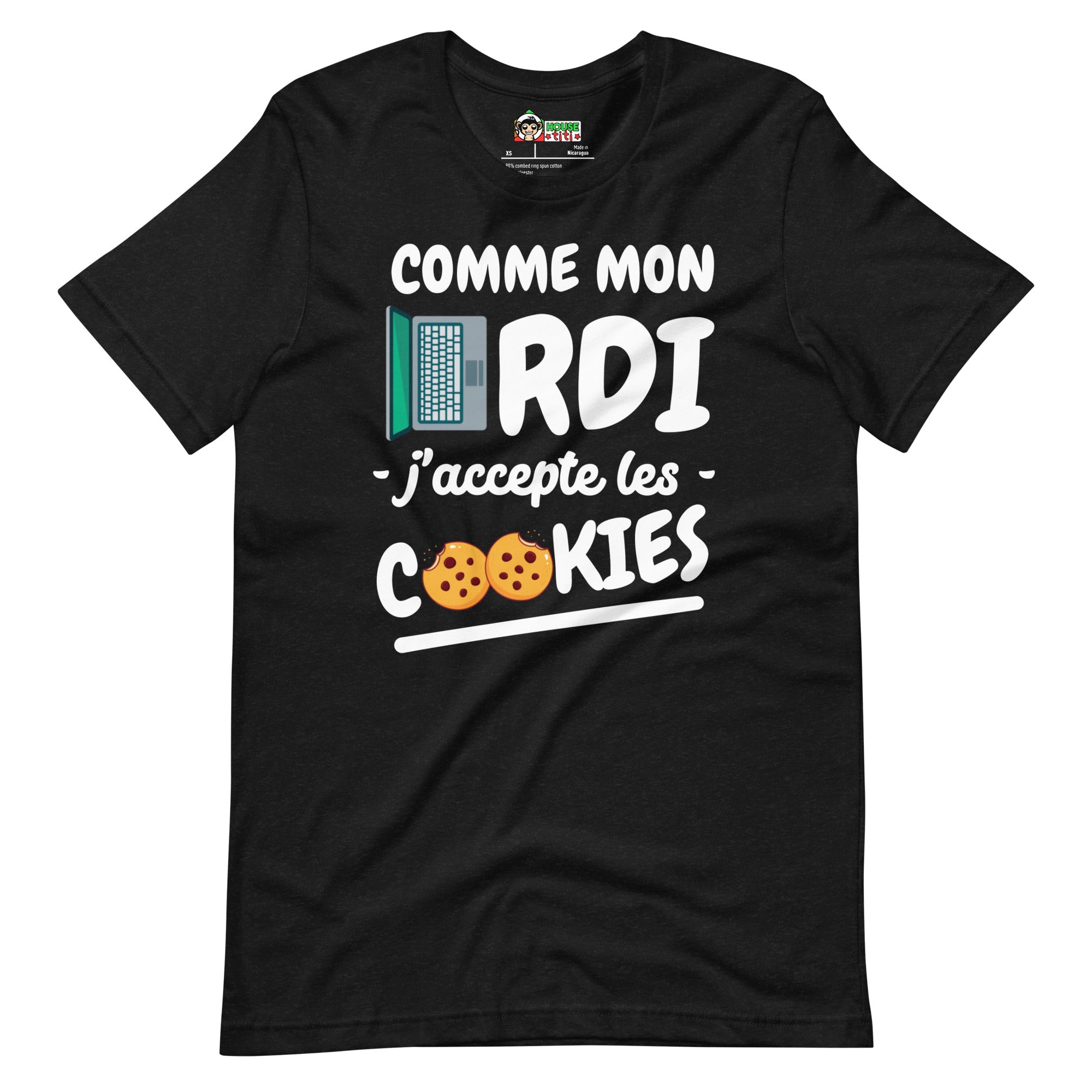 T-shirt unisexe Comme Mon Ordi (Lettrage clair)