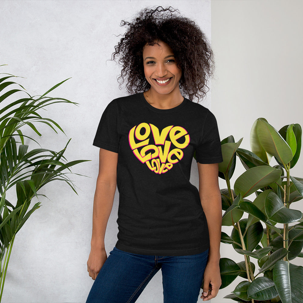 T-shirt unisexe Coeur Love