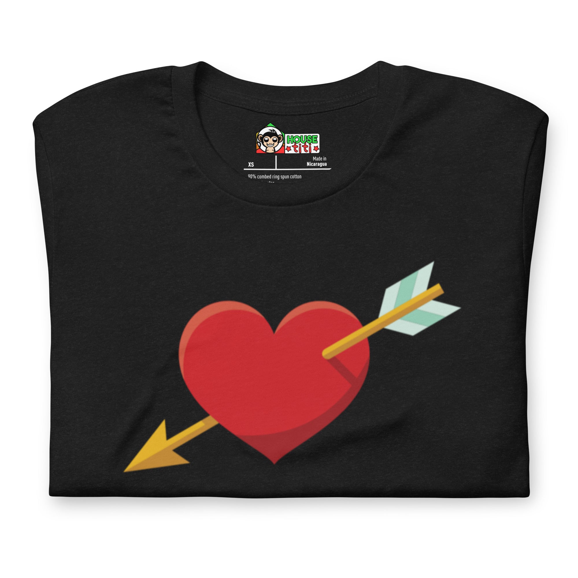 T-shirt unisexe Love coeur transpercé