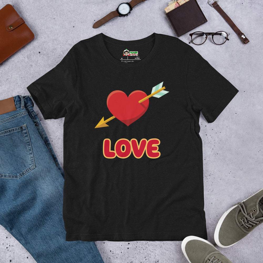 T-shirt unisexe Love coeur transpercé