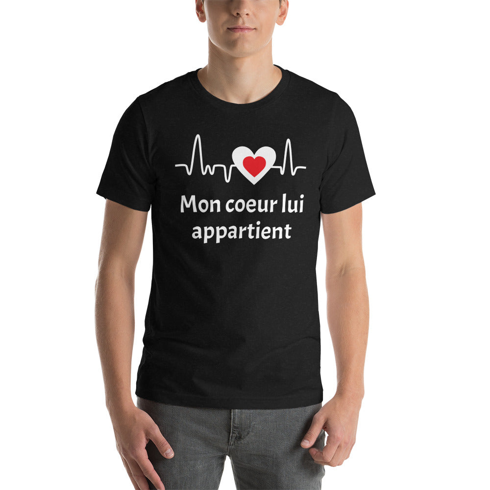 T-shirt unisexe Mon Coeur Lui Appartient