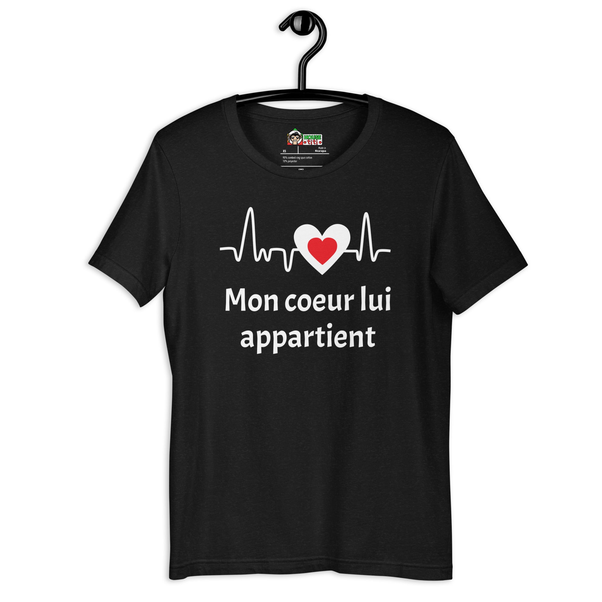 T-shirt unisexe Mon Coeur Lui Appartient