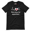 T-shirt unisexe Mon Coeur Lui Appartient