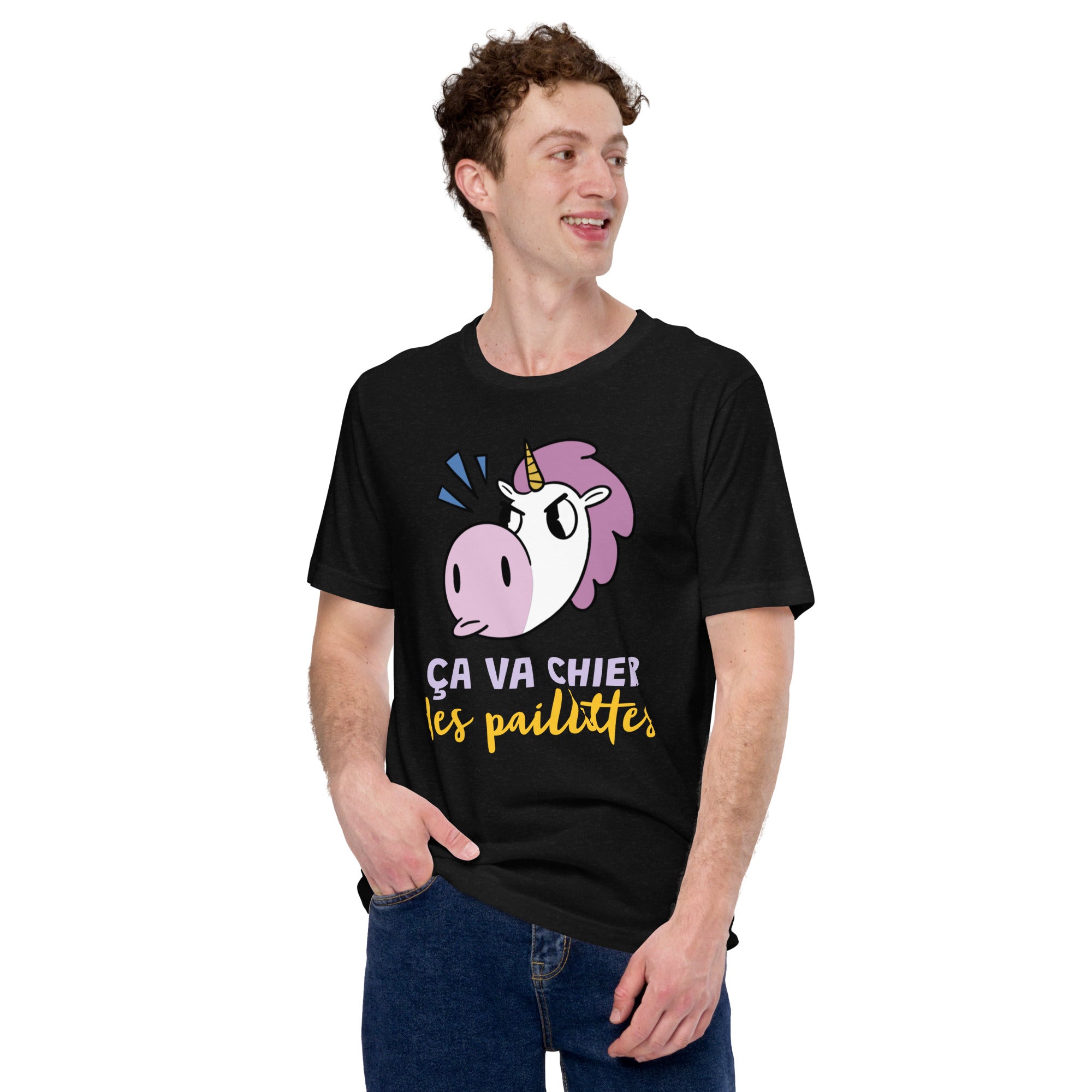 T-shirt Ça Va Chier Des Paillettes