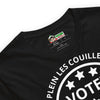 T-shirt unisexe Votez Sticule (Lettrage blanc)