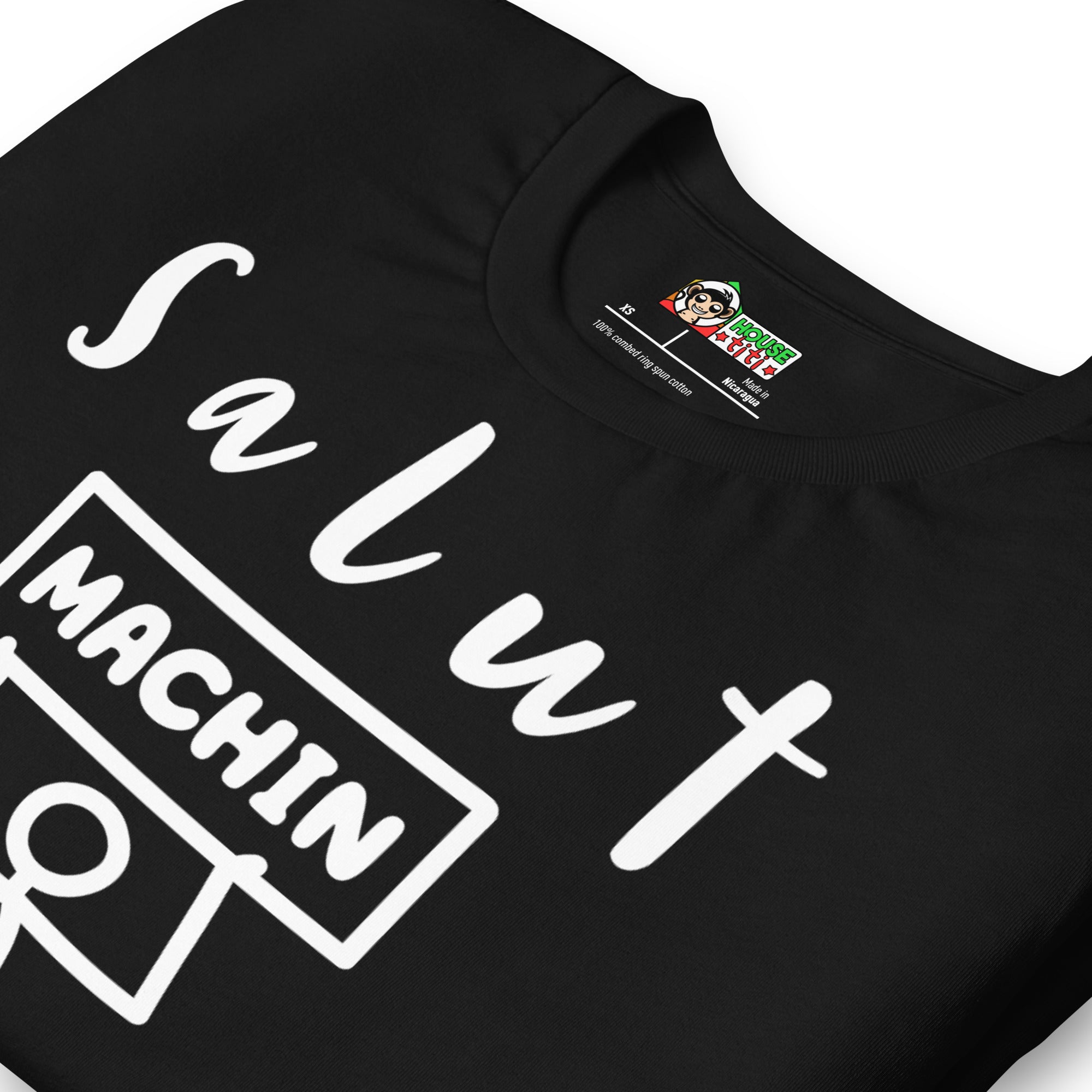 T-shirt unisexe Salut Machin (Lettrage clair)