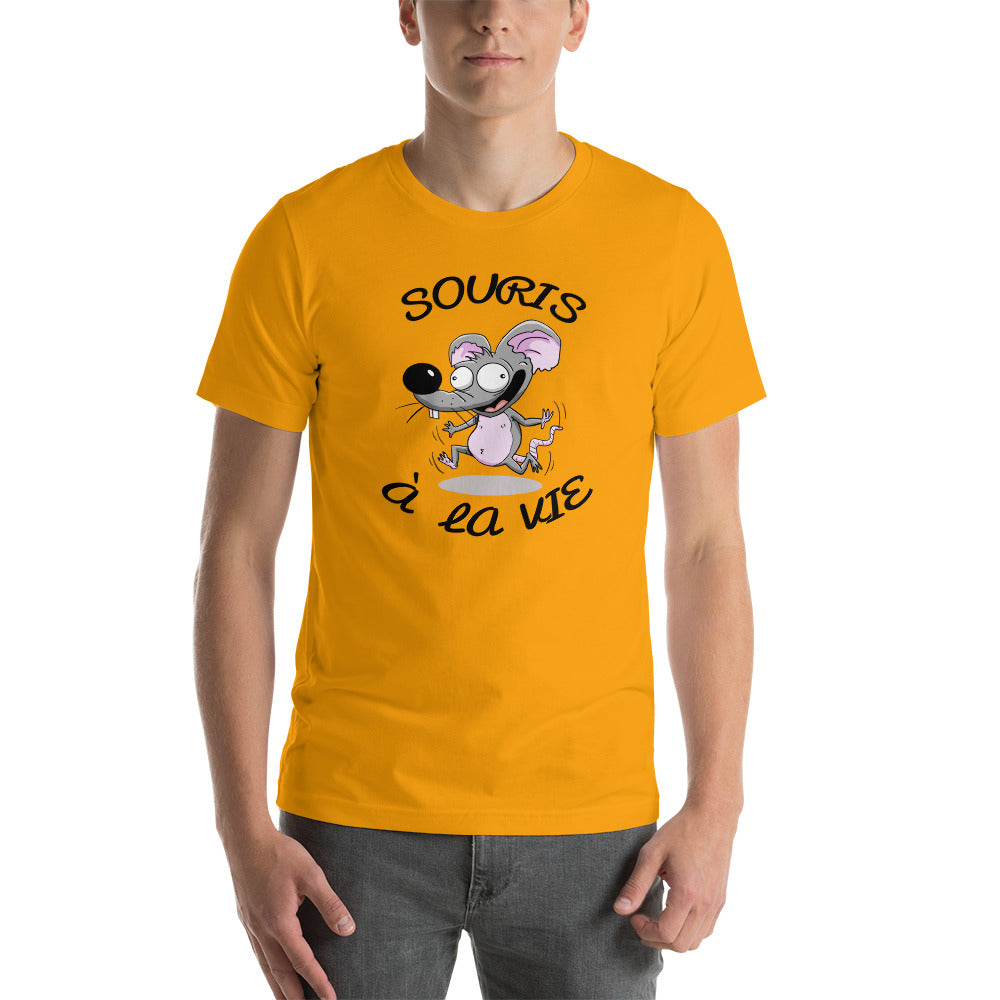 T-shirt Souris à La Vie Unisexe à Manches Courtes