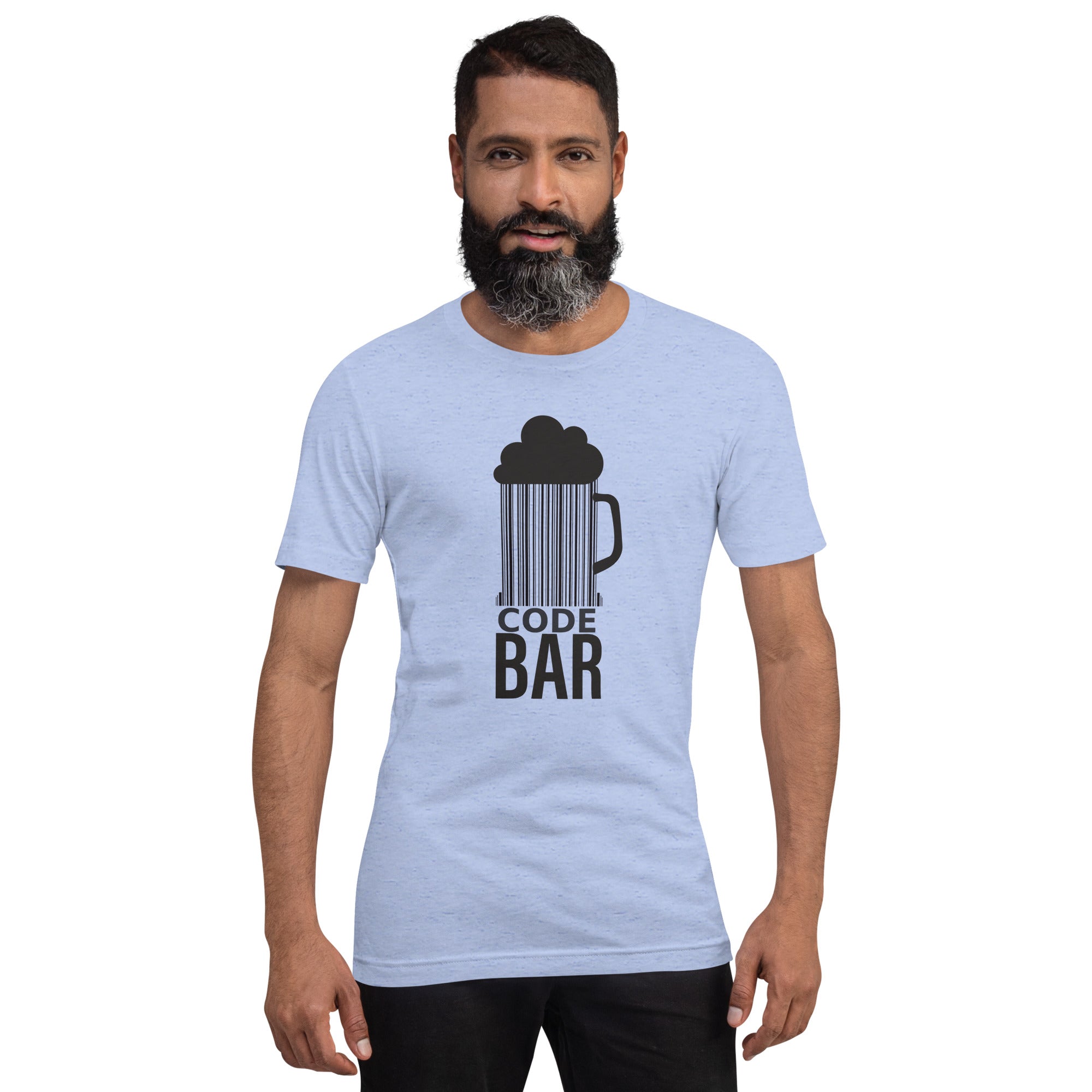 T-shirt Unisexe Code Bar (Lettrage foncé)