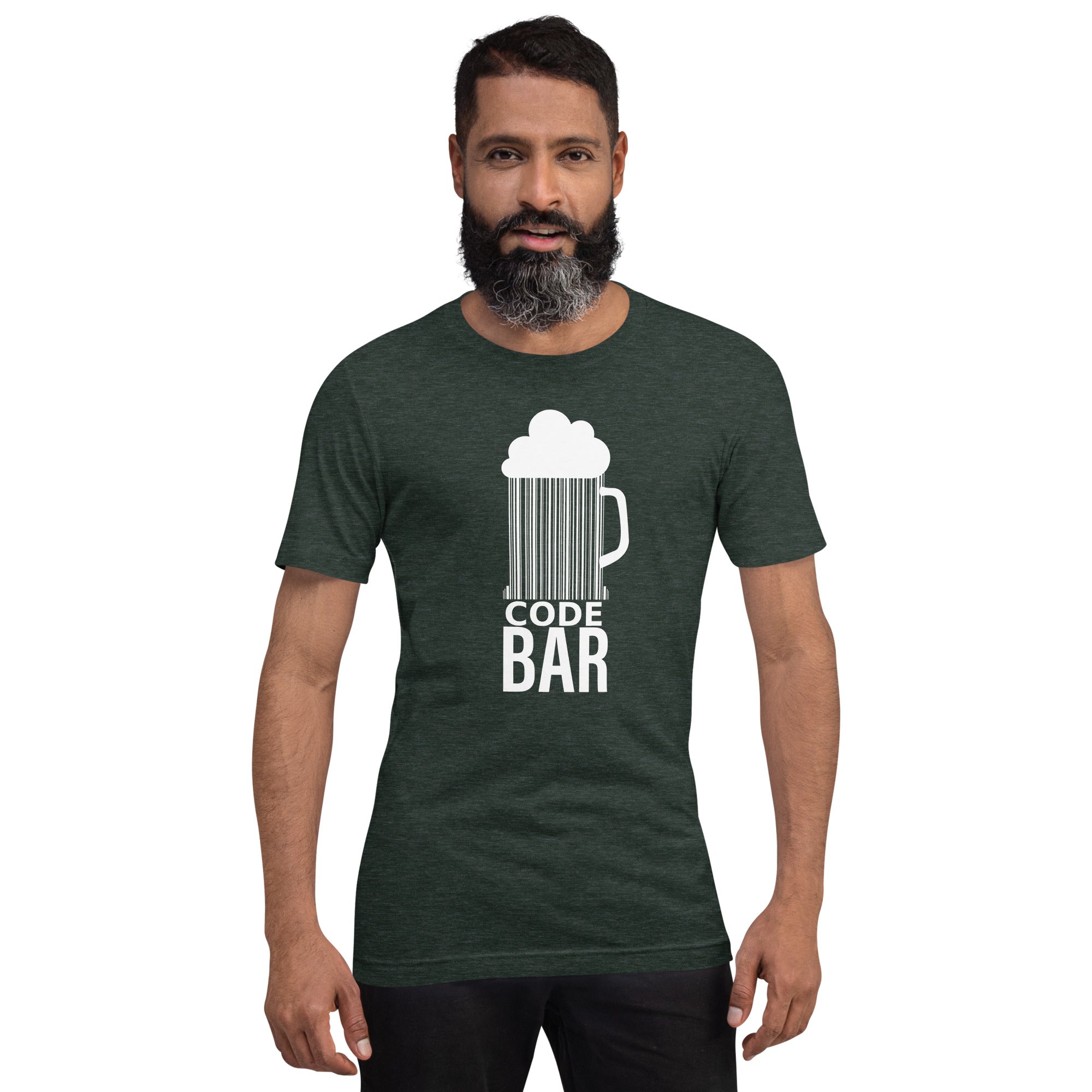 T-shirt Unisexe Code Bar (Lettrage clair)