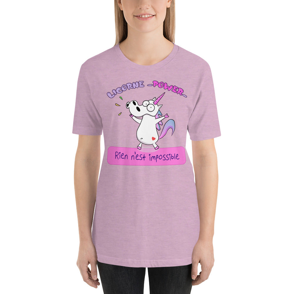 T-shirt unisexe Licorne Power