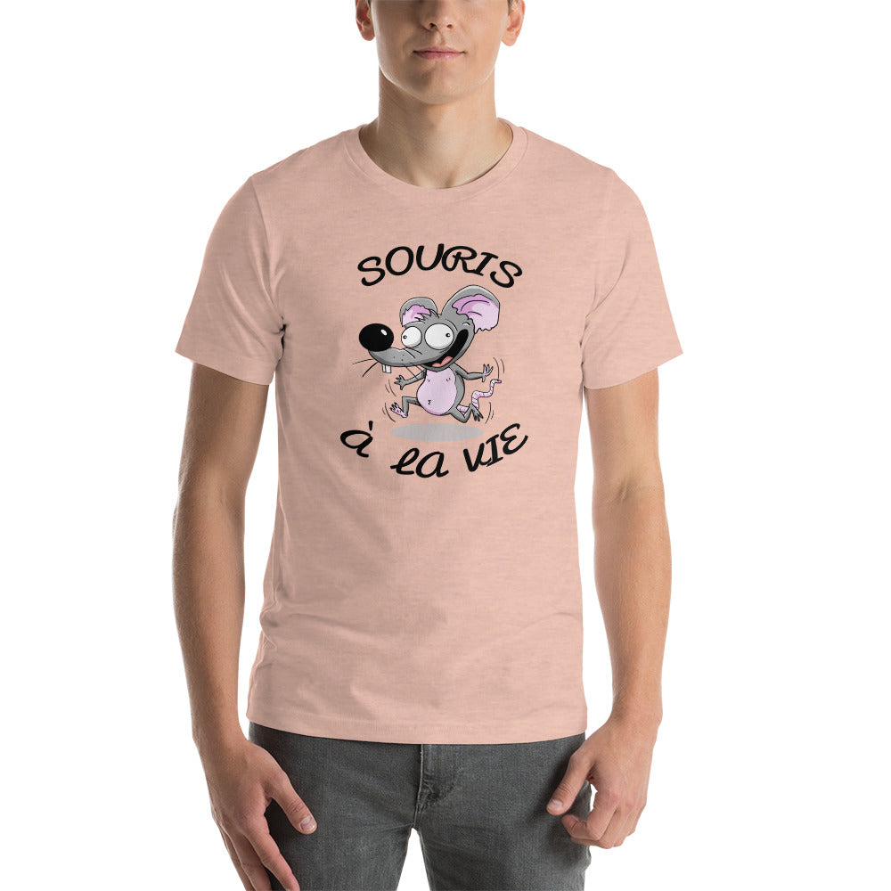 T-shirt Souris à La Vie Unisexe à Manches Courtes