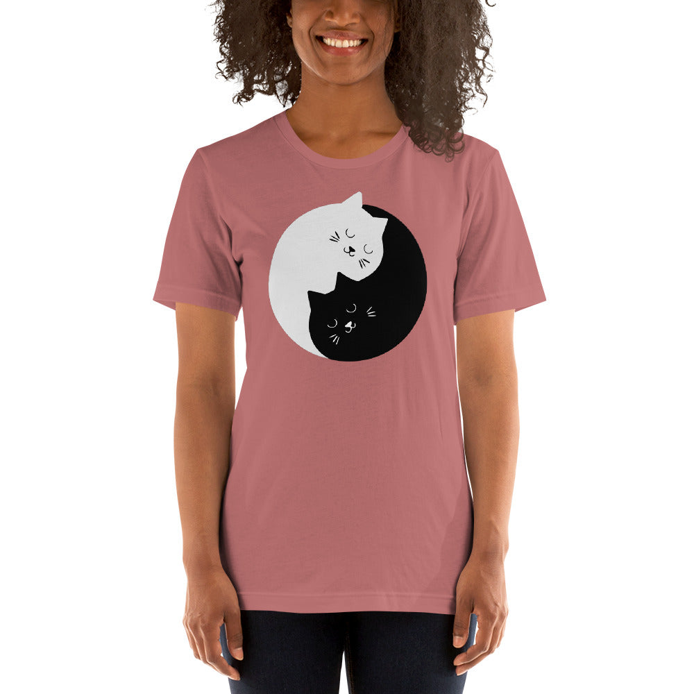 T-Shirt Chats Enlacés Ying Yang