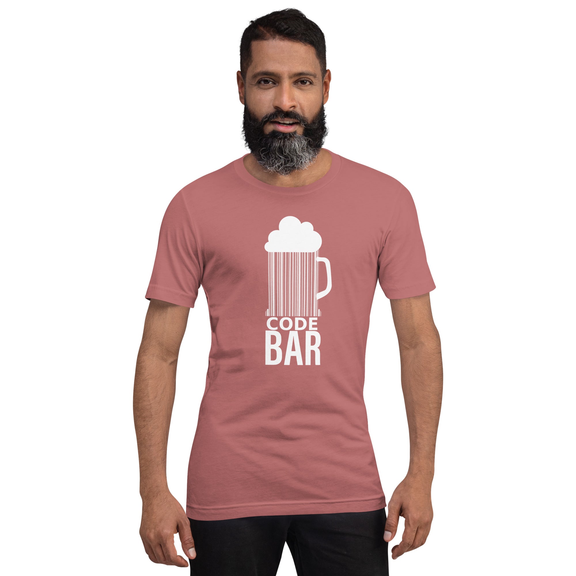 T-shirt Unisexe Code Bar (Lettrage clair)