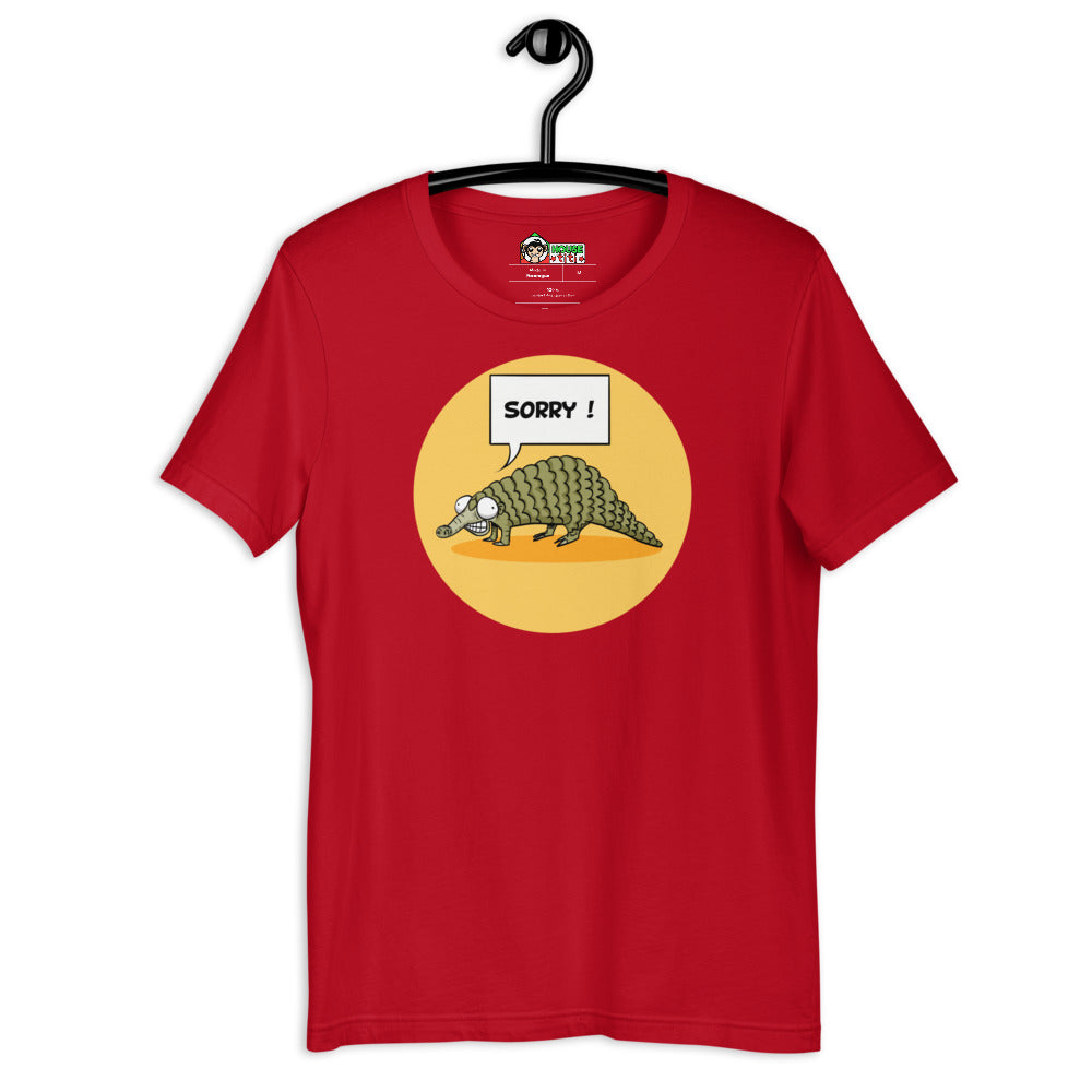 T-shirt Pangolin Sorry Unisexe à Manches Courtes