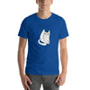 T-shirt Cat What Unisexe à Manches Courtes