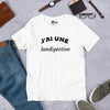 T-shirt unisexe J'ai une lundigestion (Lettrage noir)