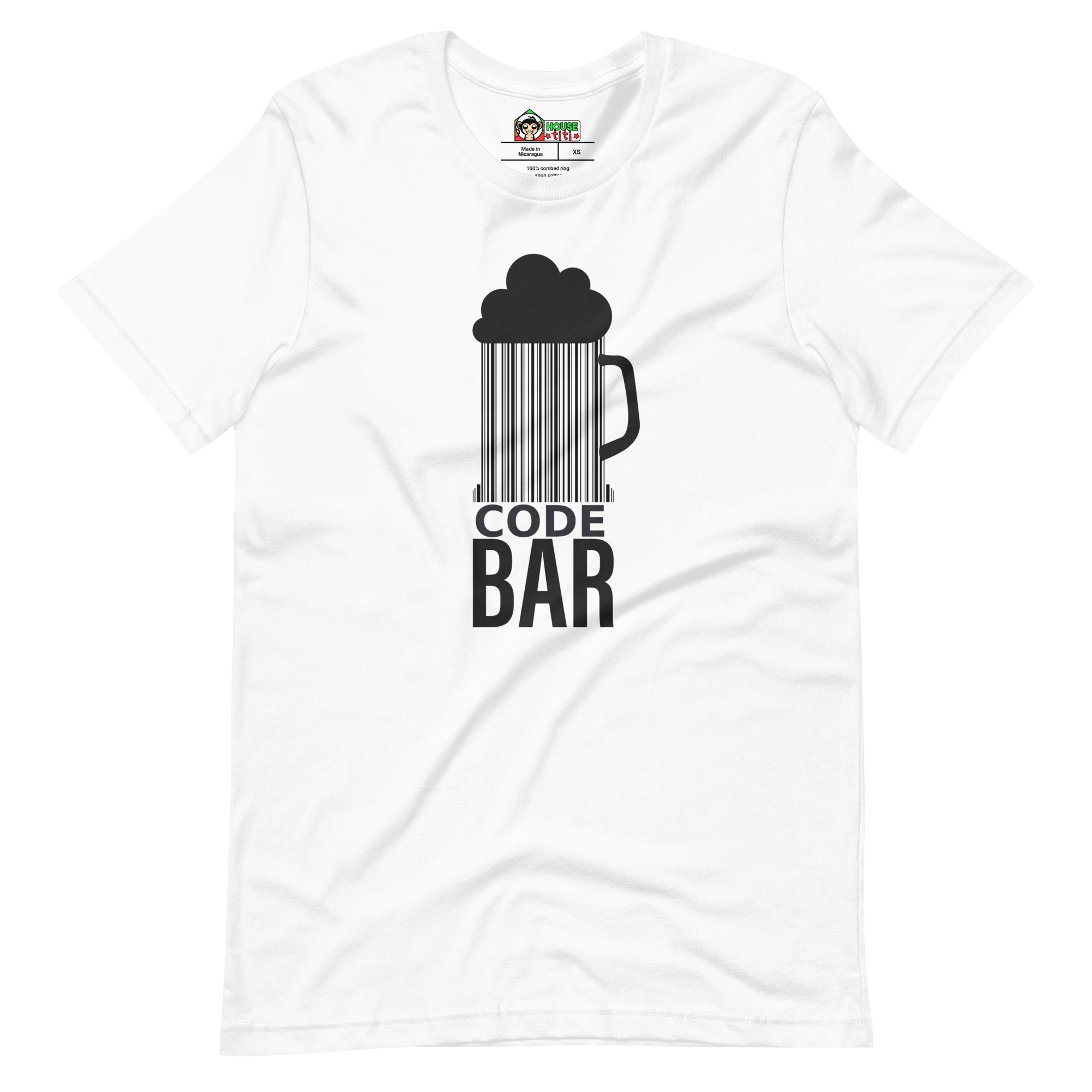 T-shirt Unisexe Code Bar (Lettrage foncé)