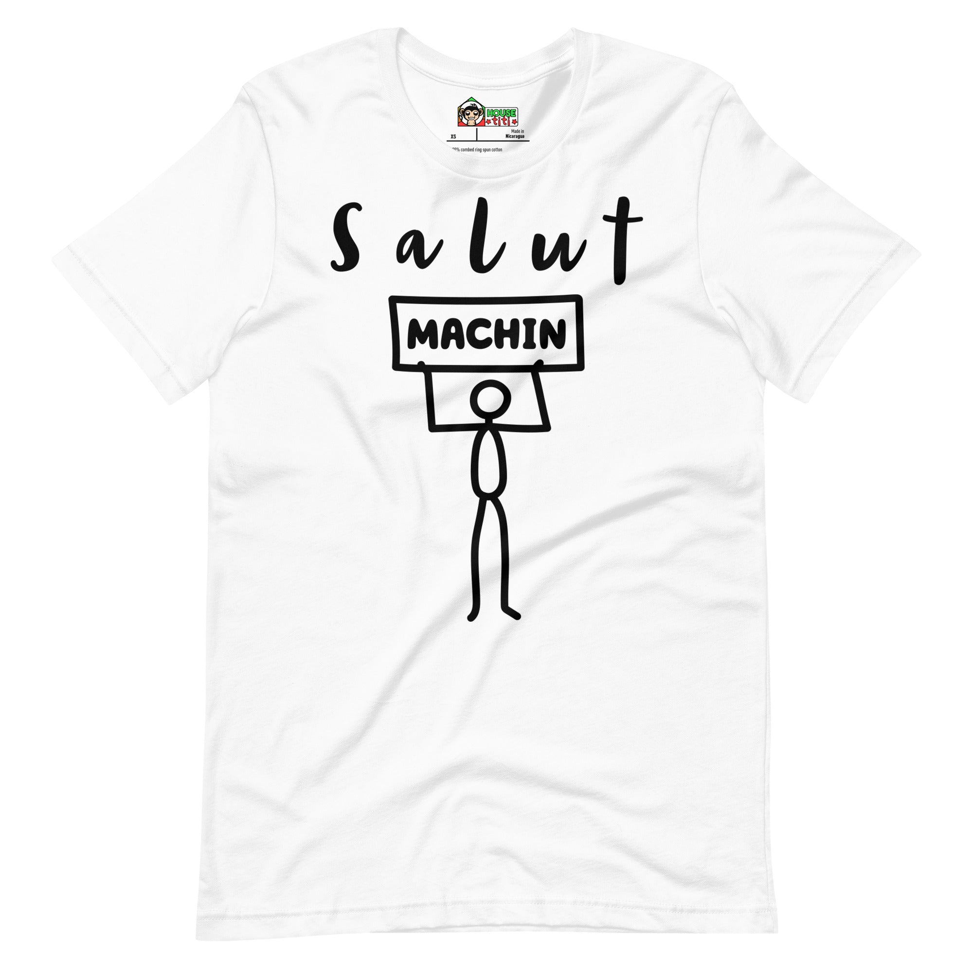 T-shirt unisexe Salut Machin (Lettrage foncé)