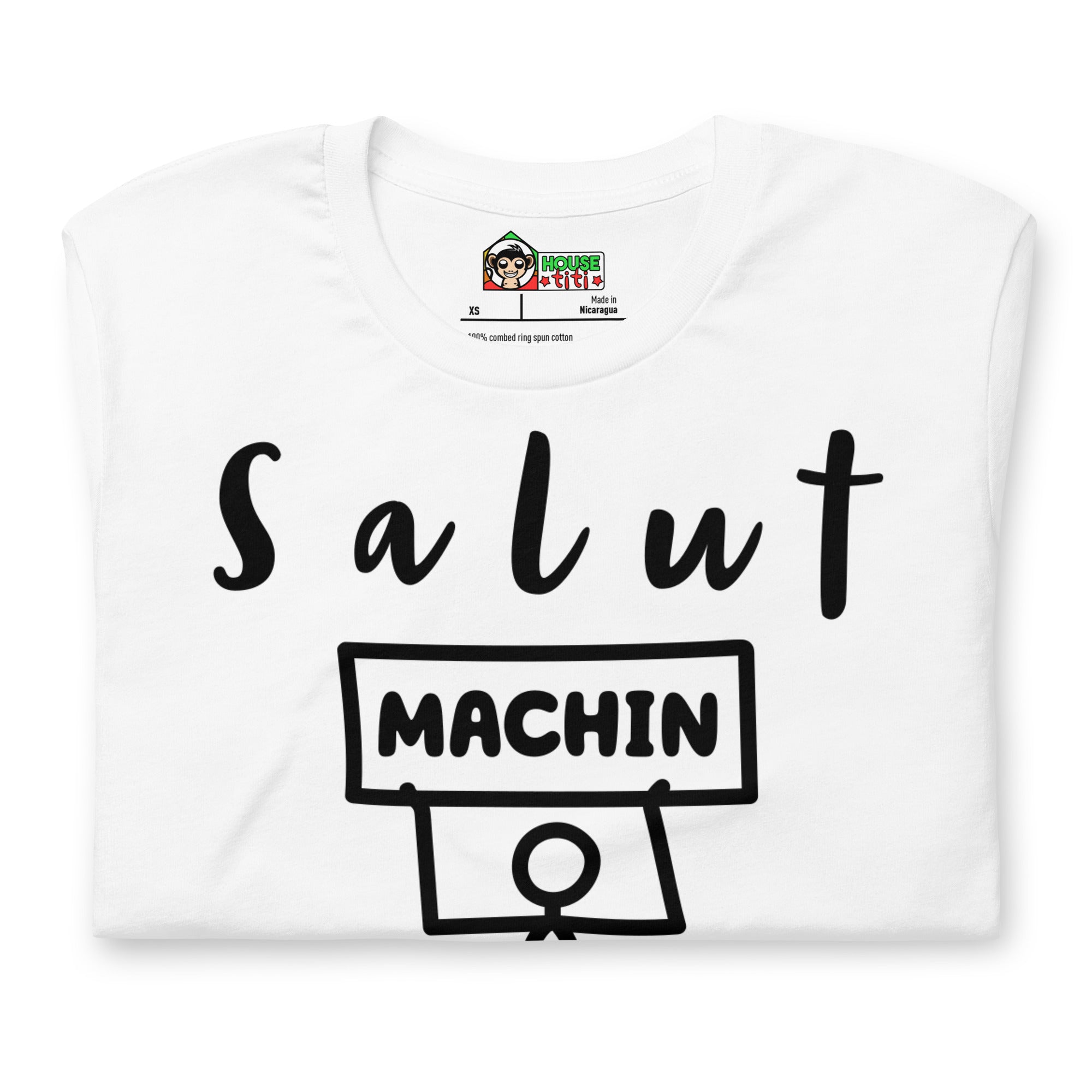 T-shirt unisexe Salut Machin (Lettrage foncé)