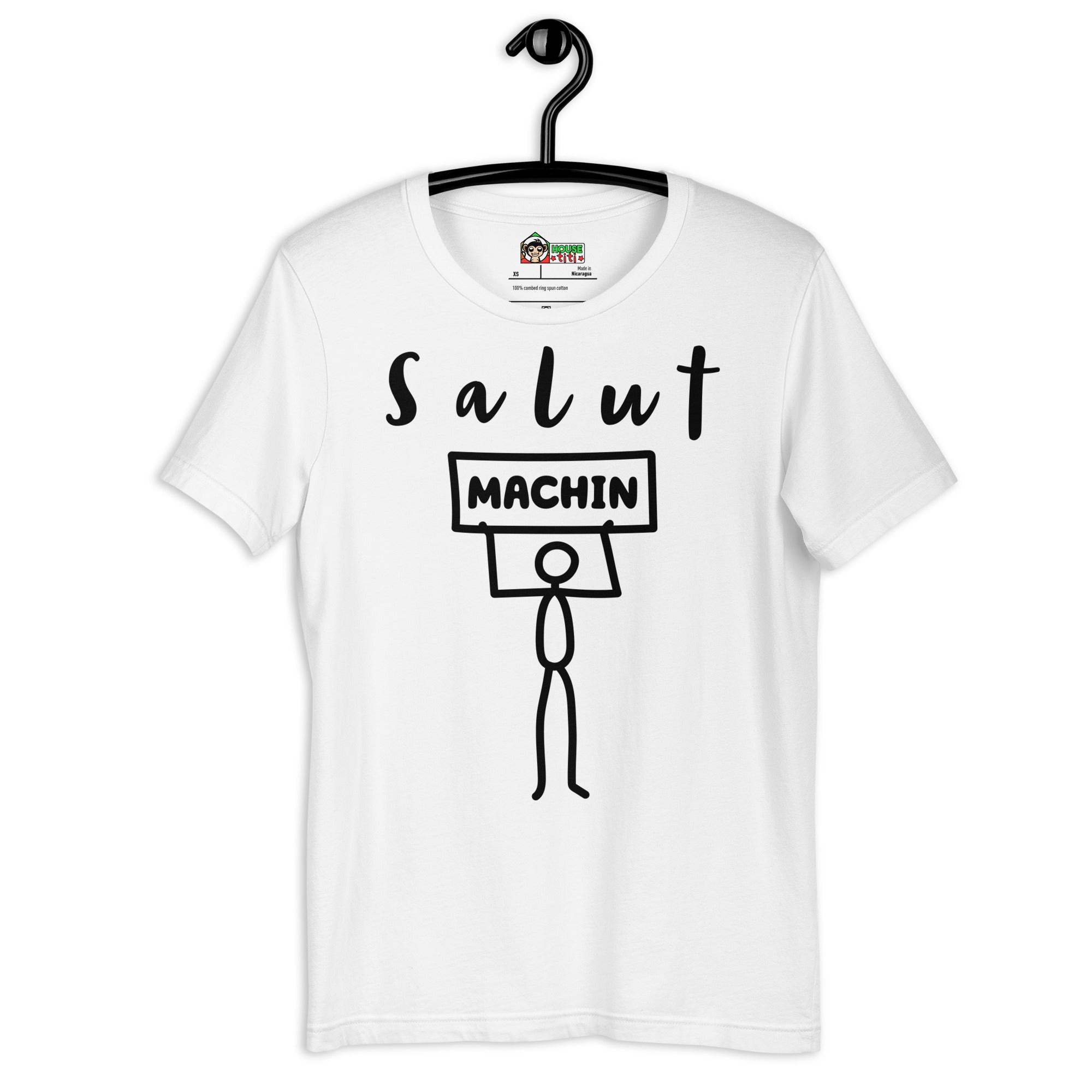 T-shirt unisexe Salut Machin (Lettrage foncé)