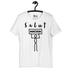 T-shirt unisexe Salut Machin (Lettrage foncé)