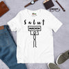 T-shirt unisexe Salut Machin (Lettrage foncé)