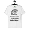 T-shirt unisexe Quand le téléphone était attaché (Lettrage foncé)