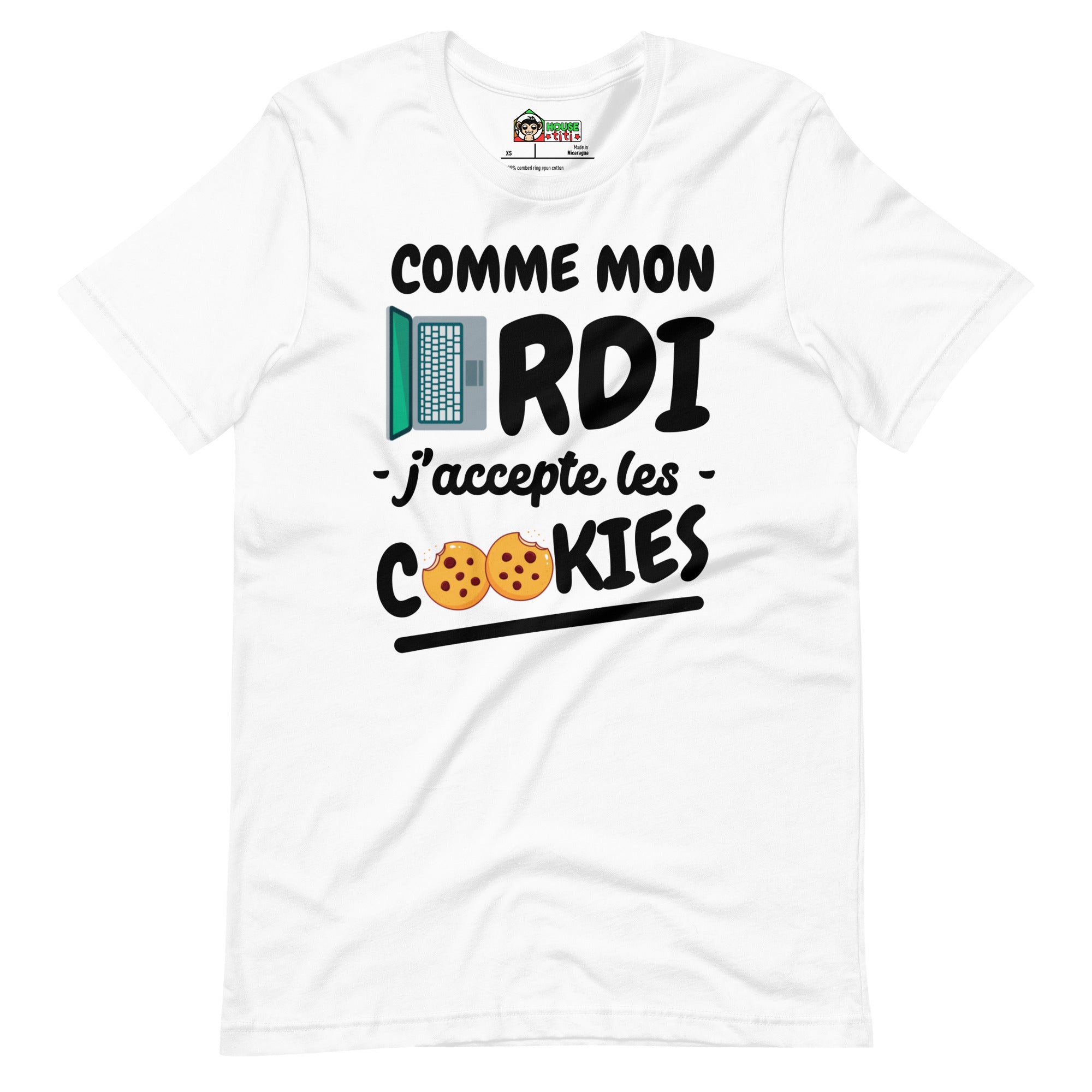 T-shirt unisexe Comme Mon Ordi (Lettrage foncé)