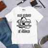 T-shirt unisexe Dans l'univers il y a des protons...(Lettrage foncé)