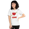 T-shirt unisexe Love coeur transpercé