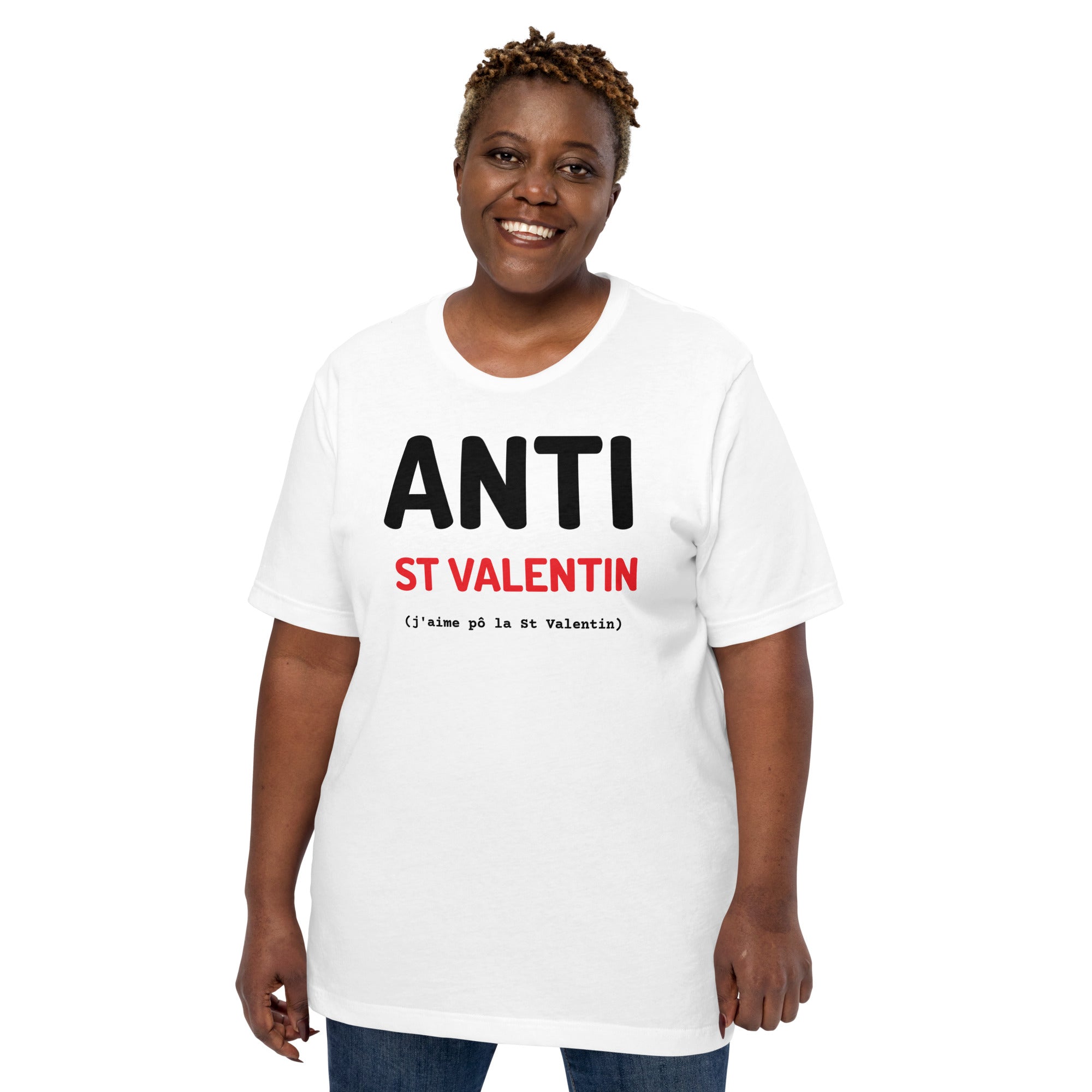 T-shirt unisexe Anti St Valentin